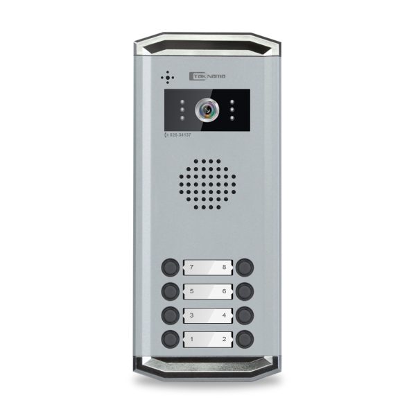 پنل آیفون تصویری آنالوگ تکنما 8 واحدی TZB