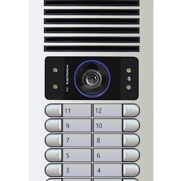 پنل تصویری دوازده واحدی افقی رنگی الکتروپیک مدل 1086 RFID