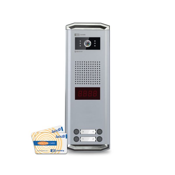 پنل آیفون تصویری دیجیتال تکنما 4 واحدی کارتی K22C