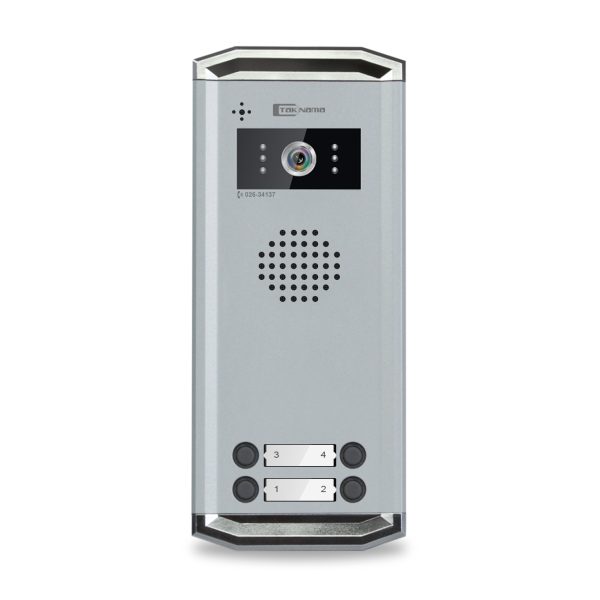 پنل آیفون تصویری دیجیتال تکنما 4 واحدی TZB آنالوگ